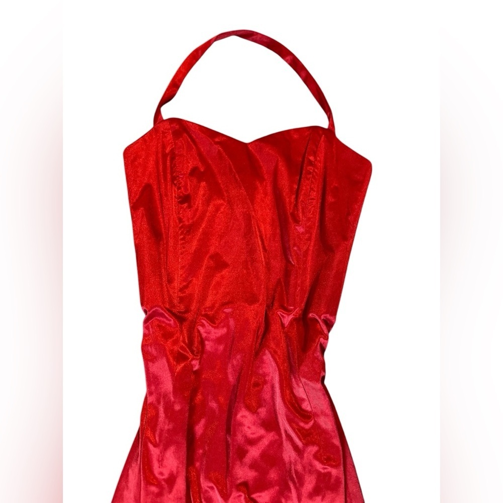 Elegant Red holiday Evening Gown, medium - Picture 2 of 8